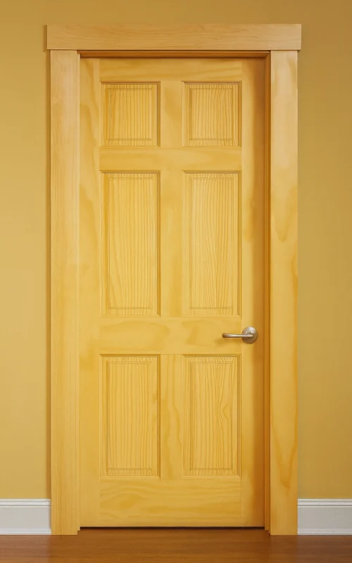 Internal Clear Pine 6 Panel Door Unfinished B Graded Stock