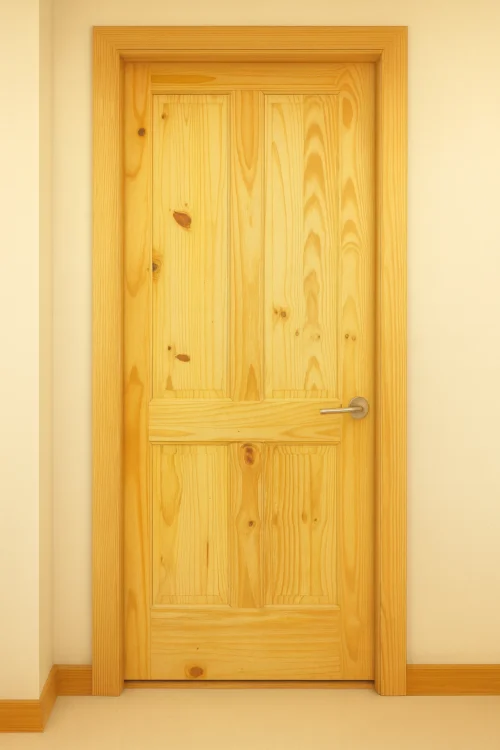 Internal Knotty Pine 4 Panel Door Unfinished B Graded Stock