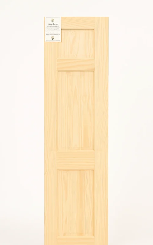 Internal Clear Pine 3 Panel Door Unfinished B Graded Stock
