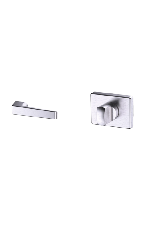 Ironmongery Nolita Satin Chrome Handle Hardware Pack Or Thumb Turn Privacy pack