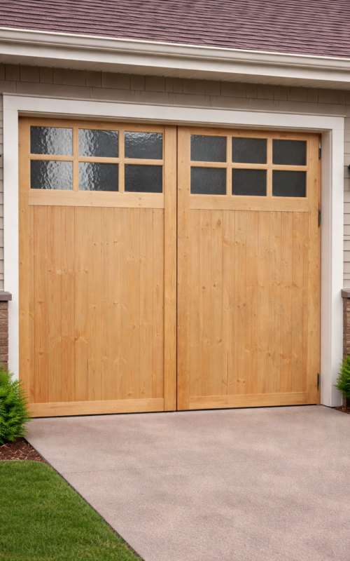 LPD External Redwood Garage Glazed Pair Doors