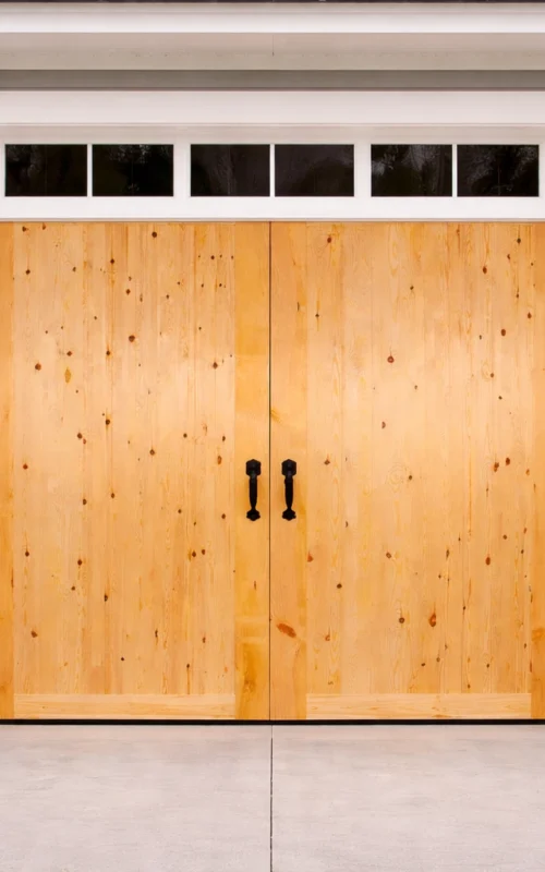 LPD External Garage Redwood FL&B Pair Doors