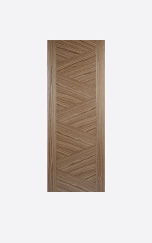 LPD Internal Walnut Wood Grain Criss-Cross Pattern Door Brand New