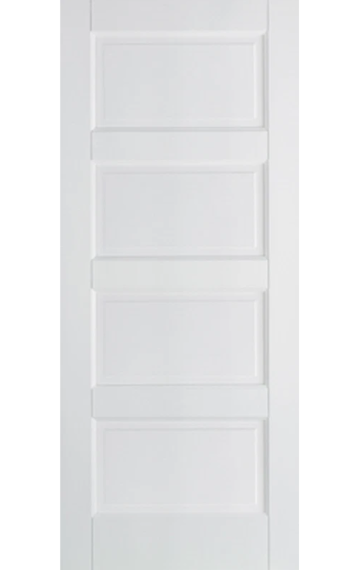 LPD Internal White Primed Contemporary 4P available In Standard, FD30 Or Glazed