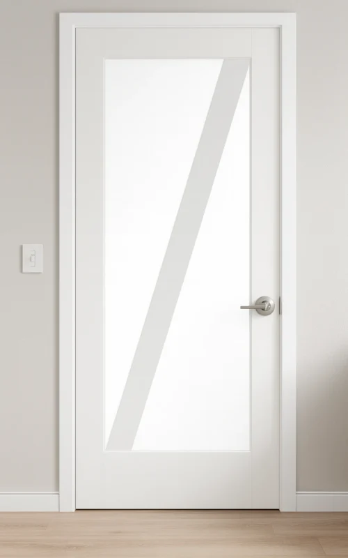 LPD Internal White Primed Cottage Barn Door Available With Or Without Glazed