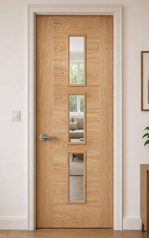 LPD Internal Oak Sofia PreFinished Fire Door or Glazed Brand New Free Delivery