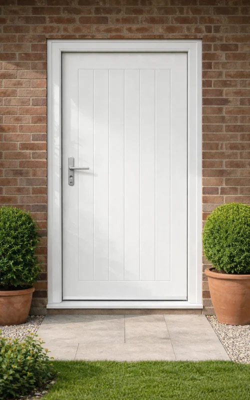 External Mexicano White GRP Door Brand New Free Delivery