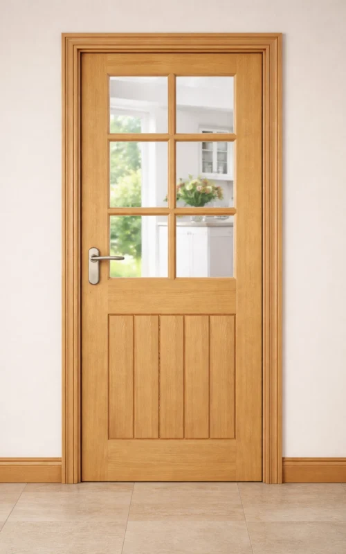 LPD Internal Oak Mexicano 6L Glazed Prefinished Brand New Free Delivery