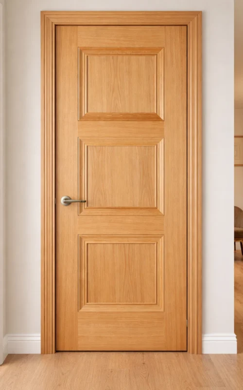 LPD Internal Oak Amsterdam Pre Finished 3 Panel Solid Doors Brand New