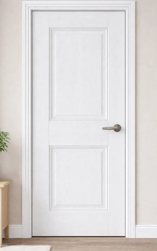 LPD Internal White Grain Primed door Arnhem available In Standard or glazed