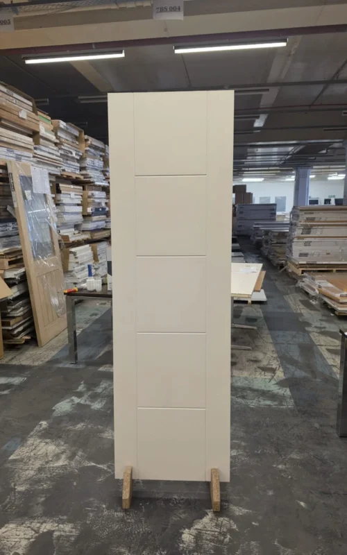 Laminate Off White / Cream Ladder Pre Finished Door Free Delivery