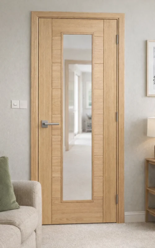 LPD Internal Vancouver Oak Pre Finished Long Light Clear Glazed B Graded Stock