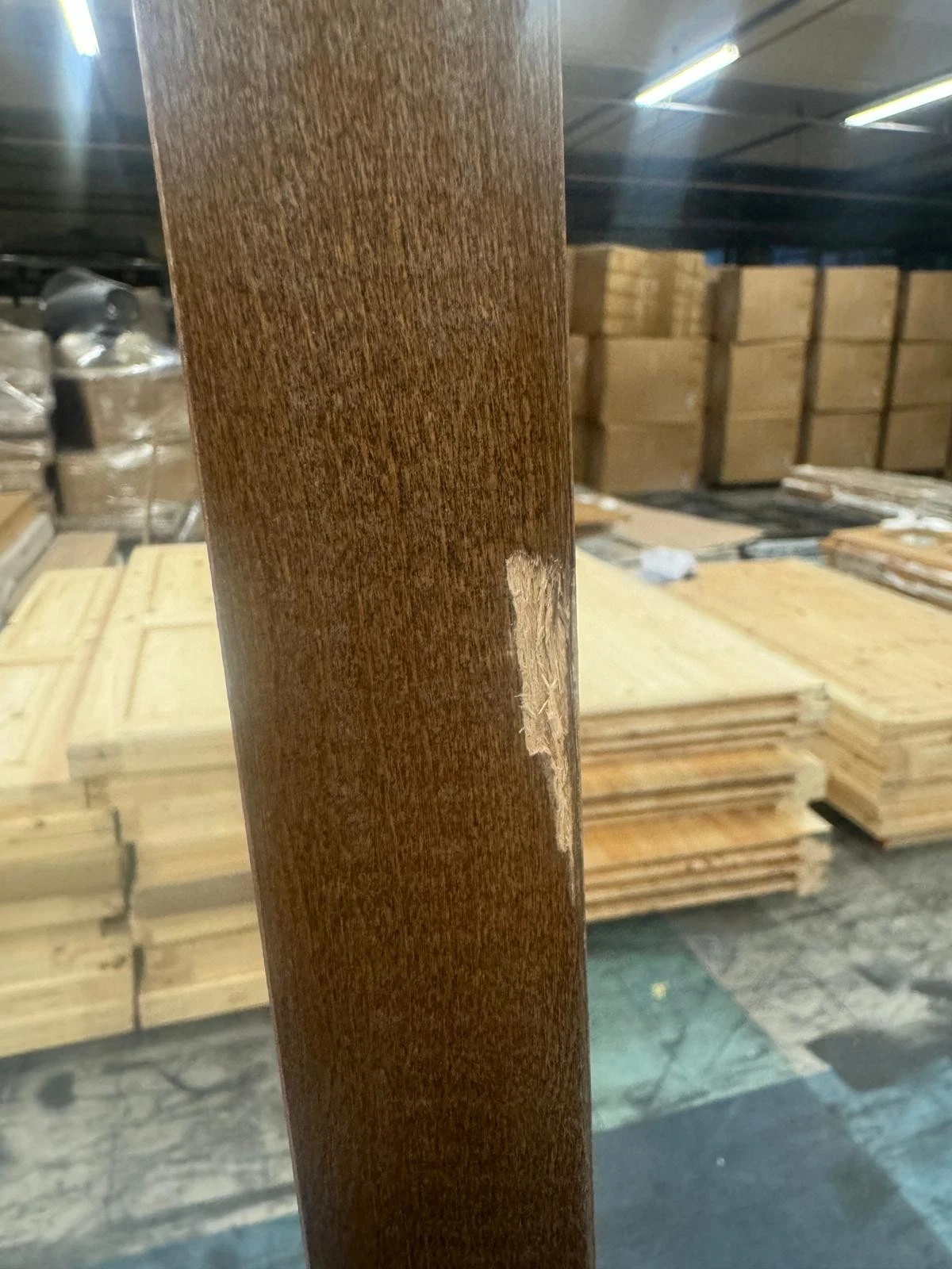 LPD Internal Sofia Walnut 1L Pre Finished Clear Glazed Door B Graded Stock - Image 4