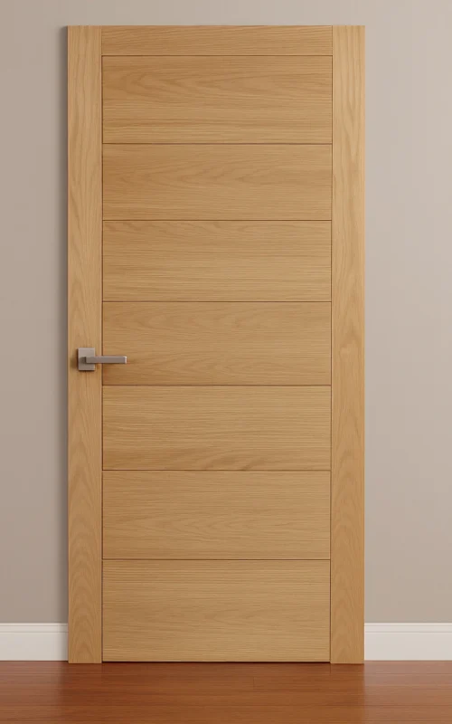 LPD Internal Oak Carini 7 Panel Door PreFinished B Graded Stock