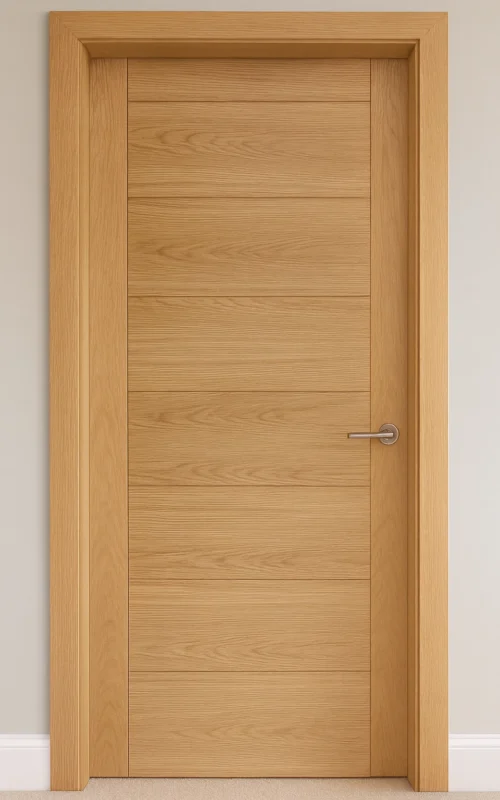 LPD Internal Oak Carini 7 Panel Door Unfinished B Graded Stock