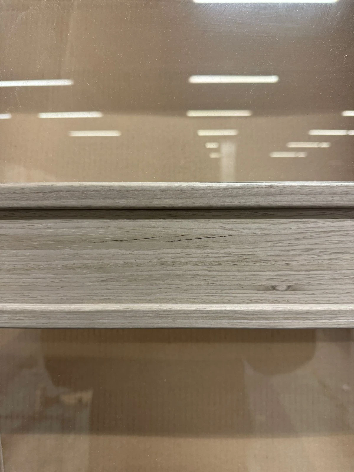 LPD Internal Vancouver light Grey Finished 4 light Clear Glazed Door B Graded - Image 4