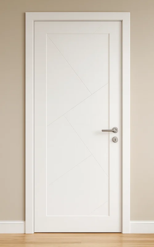 LPD Internal Primed Door in White or Charcoal Grey With Grooves Brand New