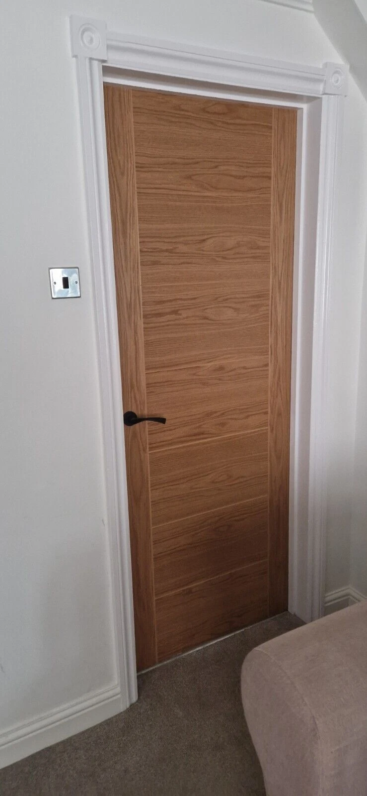 LPD Internal Oak Hampshire Ladder Style Door In Standard, Fire Door Or Glazed - Image 6